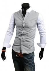 CLEARANCE SALE OF DESIGNER SHIRT IN GREY AND WHITE